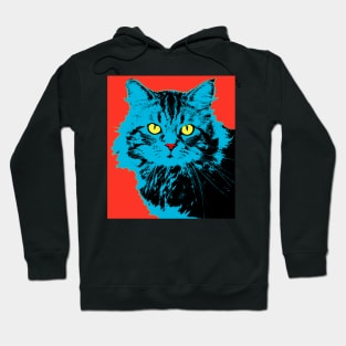 CAT - POP ART RED Hoodie